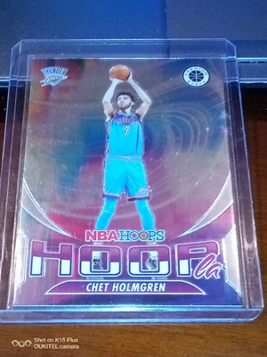Κάρτα 2023-24 Panini NBA Hoops Premium Stock Hoopla No. 14 Chet Holmgren σαν καινούργιο