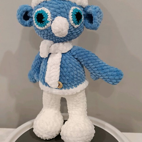 Handmade Smurf new with silicone filling without plastics