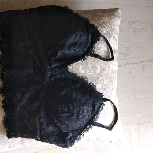 BSB lace bralette like new, black, size XS
