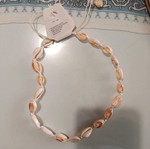 Summer necklace with shells new, beige