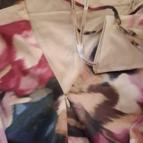 Karen Millen Silk Dress Like New, Multicolor, Size XL