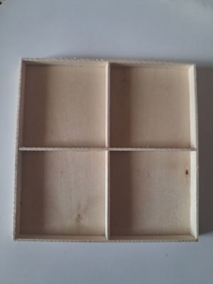 Wooden storage box 16×16 like new