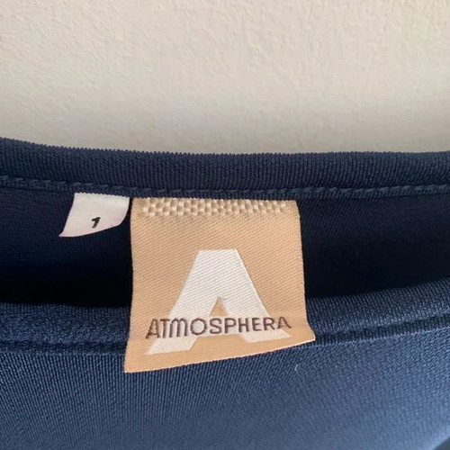 Atmosphera top XS, black and blue, slightly sheer