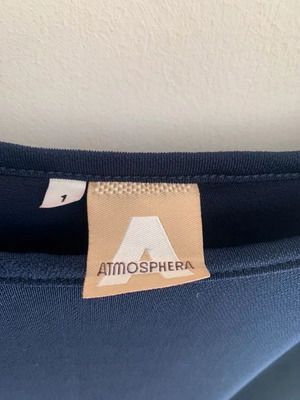 Atmosphera top XS, black and blue, slightly sheer