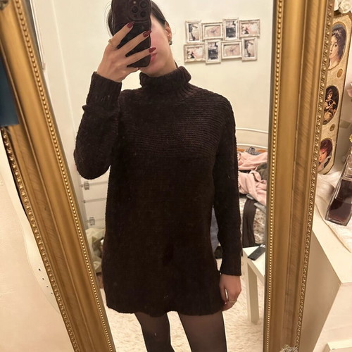 Zara sweater dress like new, brown