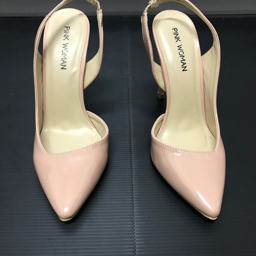 Patent leather beige pumps no 37 used, in excellent condition