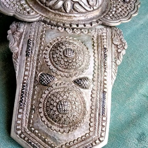 Authentic Antique Silver Buckle 30cm, like new, 19th century