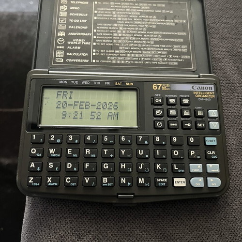 Canon electronic organizer like new, fully functional