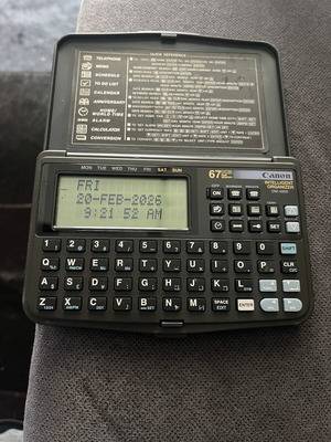 Canon electronic organizer like new, fully functional