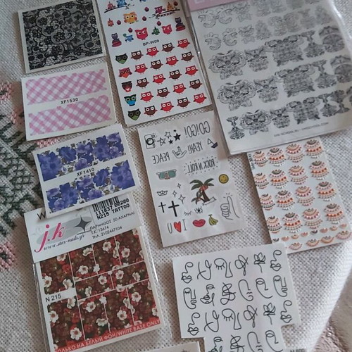 Nail sticker tattoos new, various designs