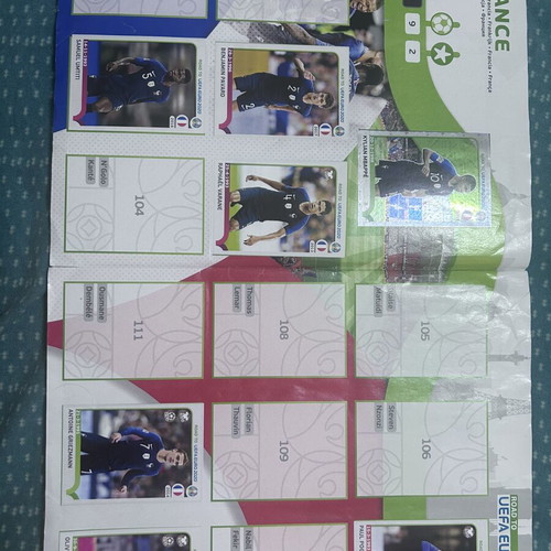 Panini Official Album Euro 2020 used with 317 of 476 stickers