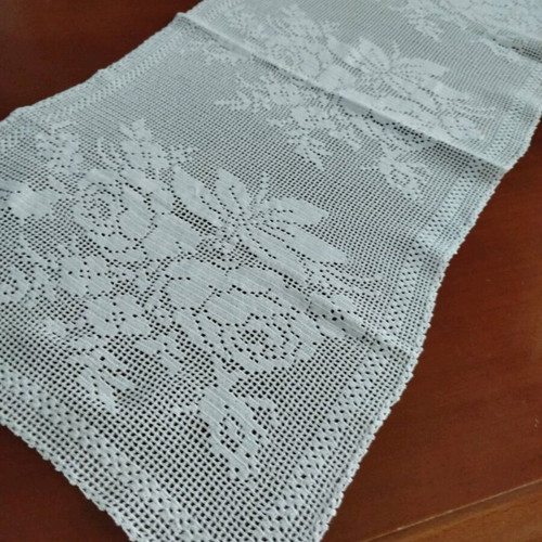 Handmade knitted table runner new