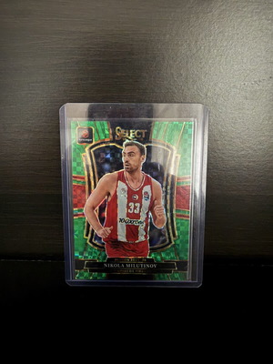 Nikola Milutinov 2025-26 Panini Select EuroLeague #178 Green Prizm card like new