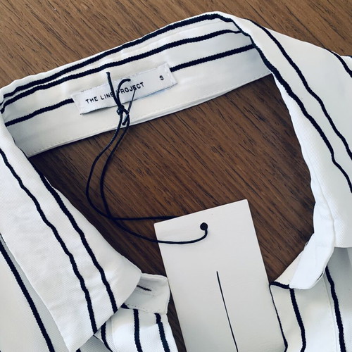 Backless Dress The Line Project new, black and white, size S