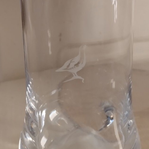 Famous Grouse Tumbler glass like new, heavy crystal whisky