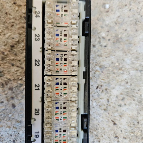 Panduit Patch Panel Copper U/UTP 24 Ports CAT6 1U Like New