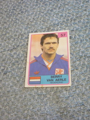 Berry van Aerle The Stars of Football 1986 συλλεκτική κάρτα ποδοσφαίρου #57