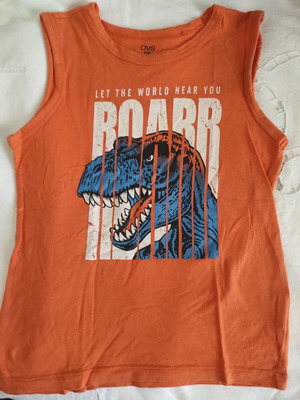 OVS sleeveless kids shirt 5-6 years like new, orange