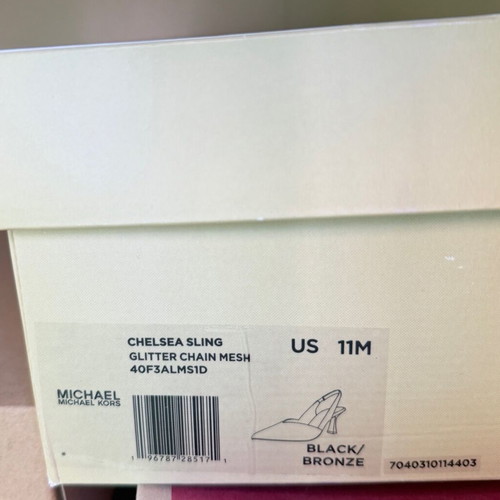 Michael Kors Chelsea Sling heels like new, size 42, black-brown