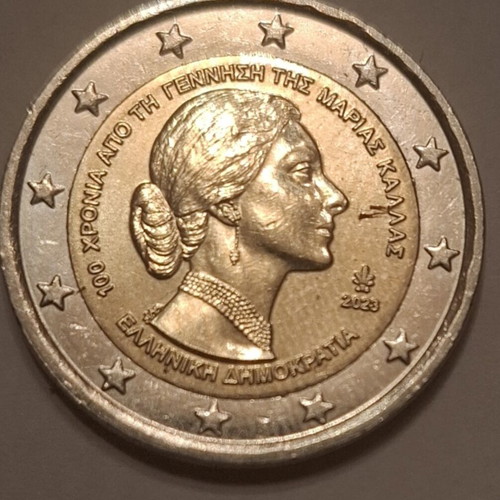 Commemorative 2 Euro Coin Maria Callas like new