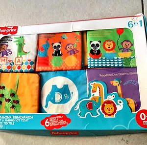 Σετ Πάνινα Βιβλιαράκια Fisher Price - 6 τμχ.
