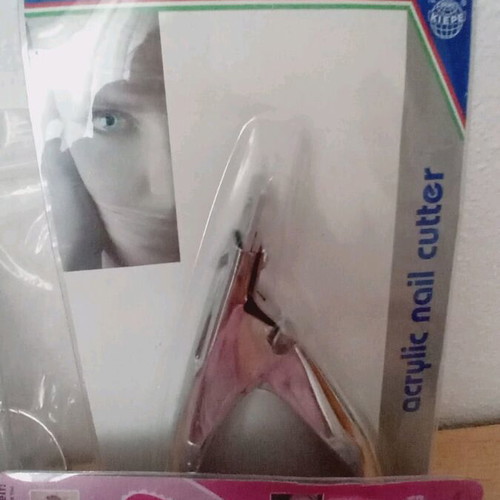 Nail art items used, decoration set with tips and glue
