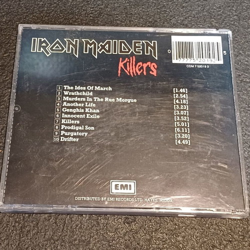 Iron Maiden Killers CD album used, metal