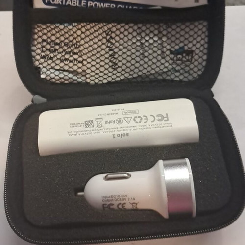 Portable smart phone charging pack used with car charger