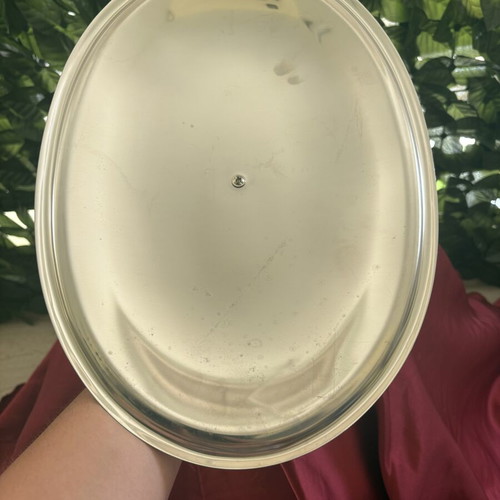 Marinex Glass Oval Pyrex with Metal Lid 36cm like new