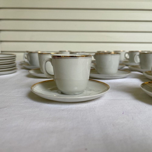 Set of 30 used coffee cups Japanese porcelain 1945-1952