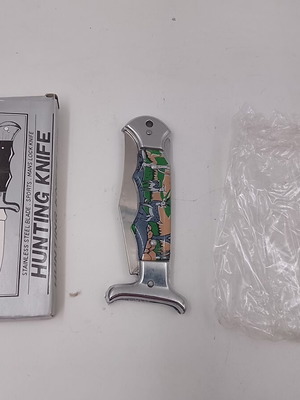 Folding hunting knife new