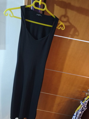 Sisley black long dress like new, size XS
