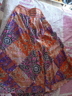 Floral palazzo pants like new, multicolor, size M 38 10