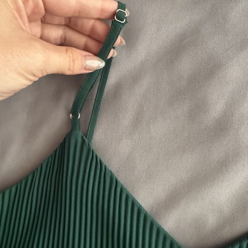 Stradivarius small top like new, green, size S