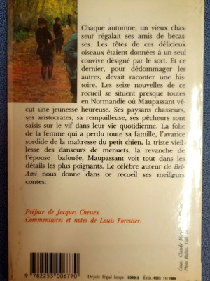 Contes de la bécasse by Guy De Maupassant like new, French