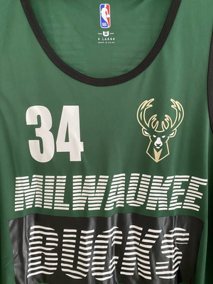 Φανέλα Εμφάνιση Giannis Antetokounmpo Milwaukee Bucks MVP Μέγεθος XL Συλλεκτική