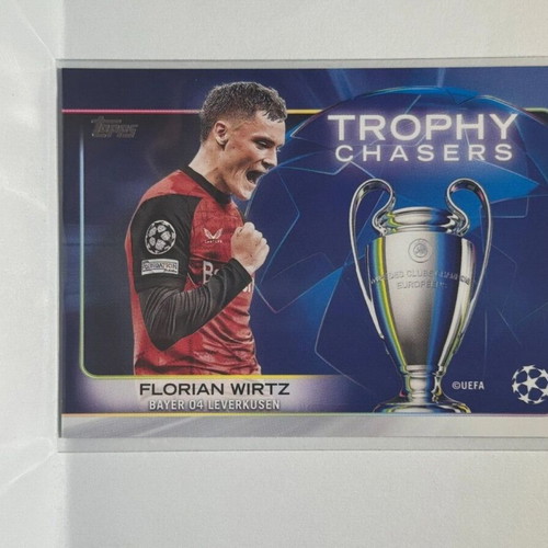 Florian Wirtz 2024-25 Topps UCC Flagship Trophy Chasers card new
