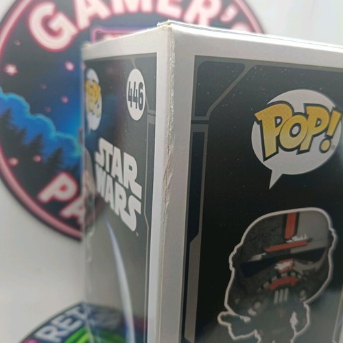 Funko Pop Star Wars #444 Hunter (Kamino) used with pin