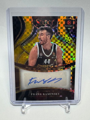 2025-26 Panini Select Euroleague Frank Kaminsky Selection Committee Signatures card