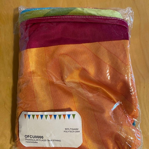 Athens 2004 decoration flags new, pack of 12 on string