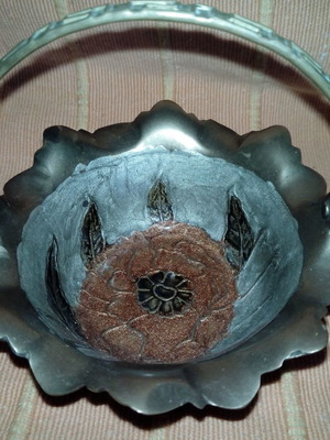 Bronze decorative fontaine used with enamel