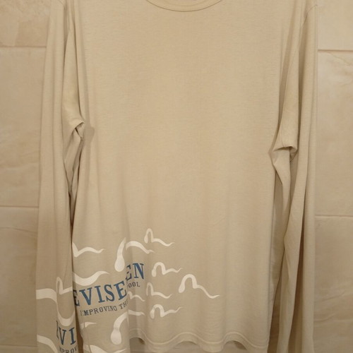 Evisu Evisemen long sleeve T-shirt, beige, size L