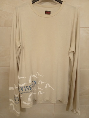 Evisu Evisemen long sleeve T-shirt, beige, size L