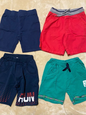 Set of 4 used shorts for 4-year-old boy