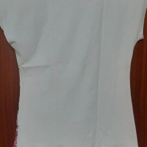 Ebita lace-effect T-shirt like new, white pink, size 152 cm