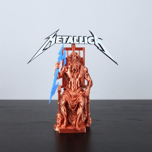 Zeus Metallica Edition statue new, decorative art piece