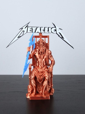 Zeus Metallica Edition statue new, decorative art piece
