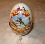 Porcelain decorative egg ACKO used