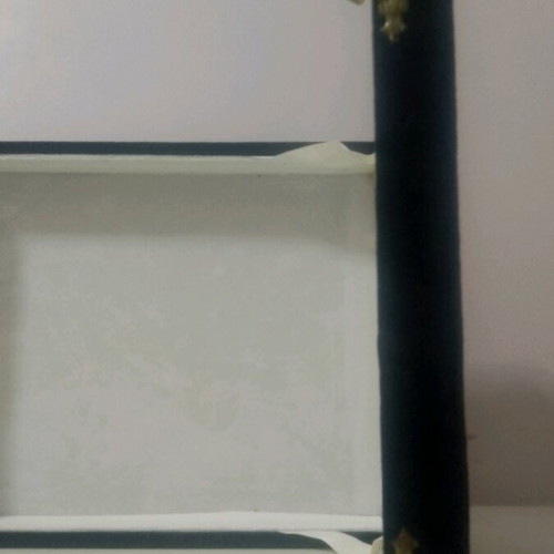 Luxury case blue used, ideal for awards and plaques 31x25 cm