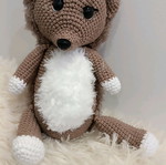 Handmade crocheted hedgehog custom made